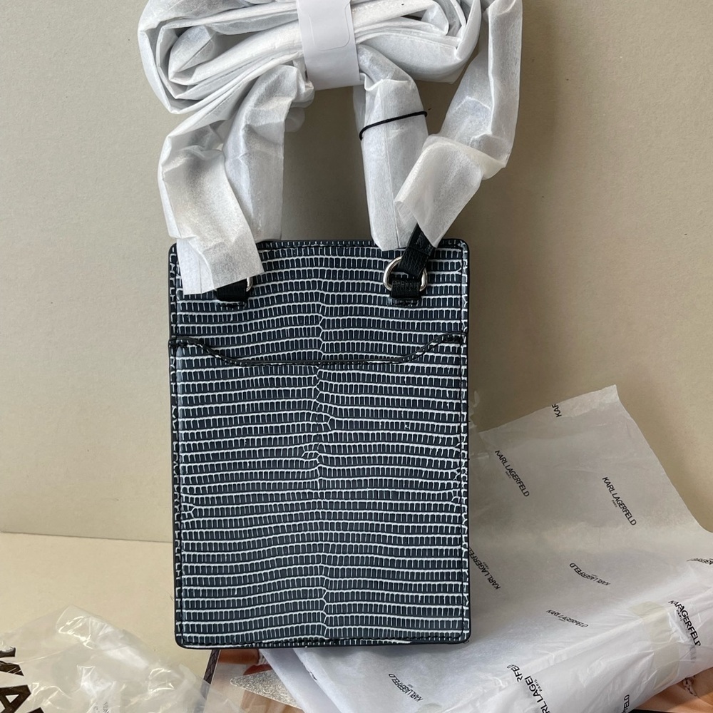 (new+tag in plastic) Karl Lagerfeld large phone crossbody with card slots inside - Picture 7 of 11